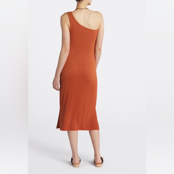 41 Hawthorn One Shoulder Fitted Midi Dress - Picture 2 of 4